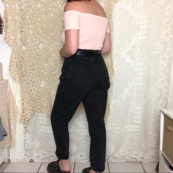 Vintage | black high waisted mom jeans - Picture 4 of 5